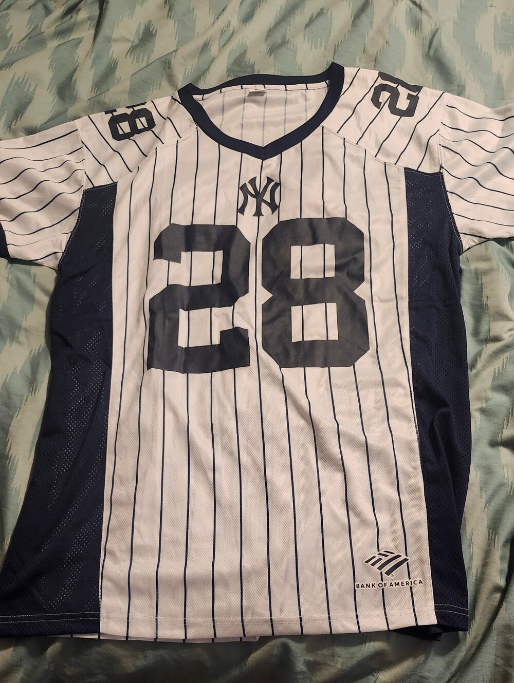 NY YANKEES SGA AUSTIN WELLS #28 FOOTBALL JERSEY Men's Size XL